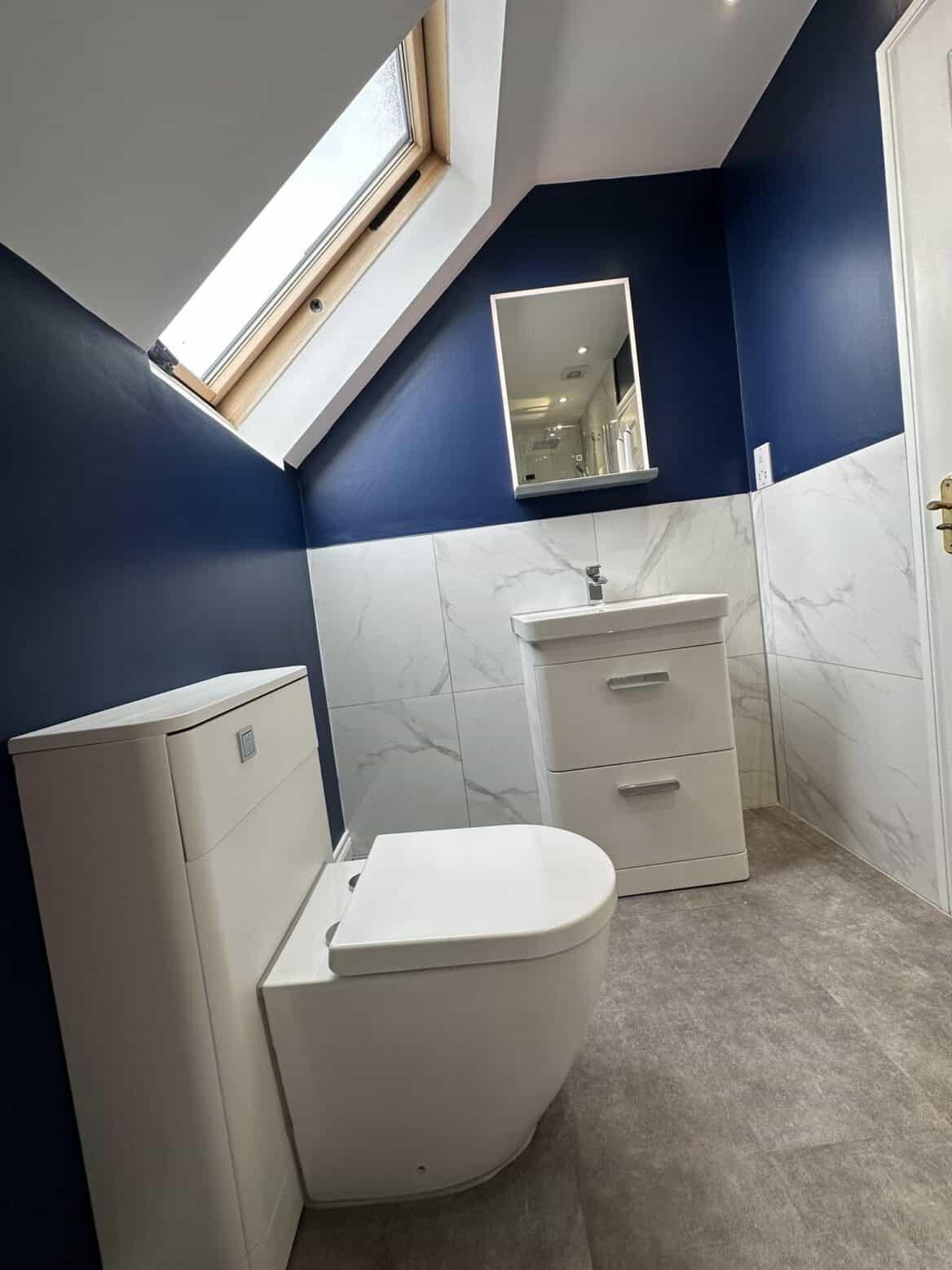 Navy Loft Elegance Bathroom Refurb 02